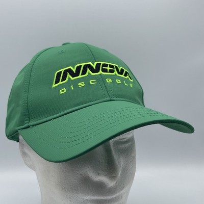 Innova Disc Golf Strapback Hat Baseball Cap Ajustable Green Embroidered Pro-Dri
