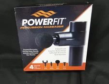 Powerfit Percussion Cordless Massager BK3446Q, 4 Massage Tips, Owners Manual
