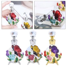 Glass Perfume Bottle 25ml Dripping Cap Vintage Style Container Scent Bottle