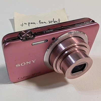 SONY Cyber Shot DSC-WX30 Pink Digital Camera 16.2MP 5x Zoom Japanese Exc+++++