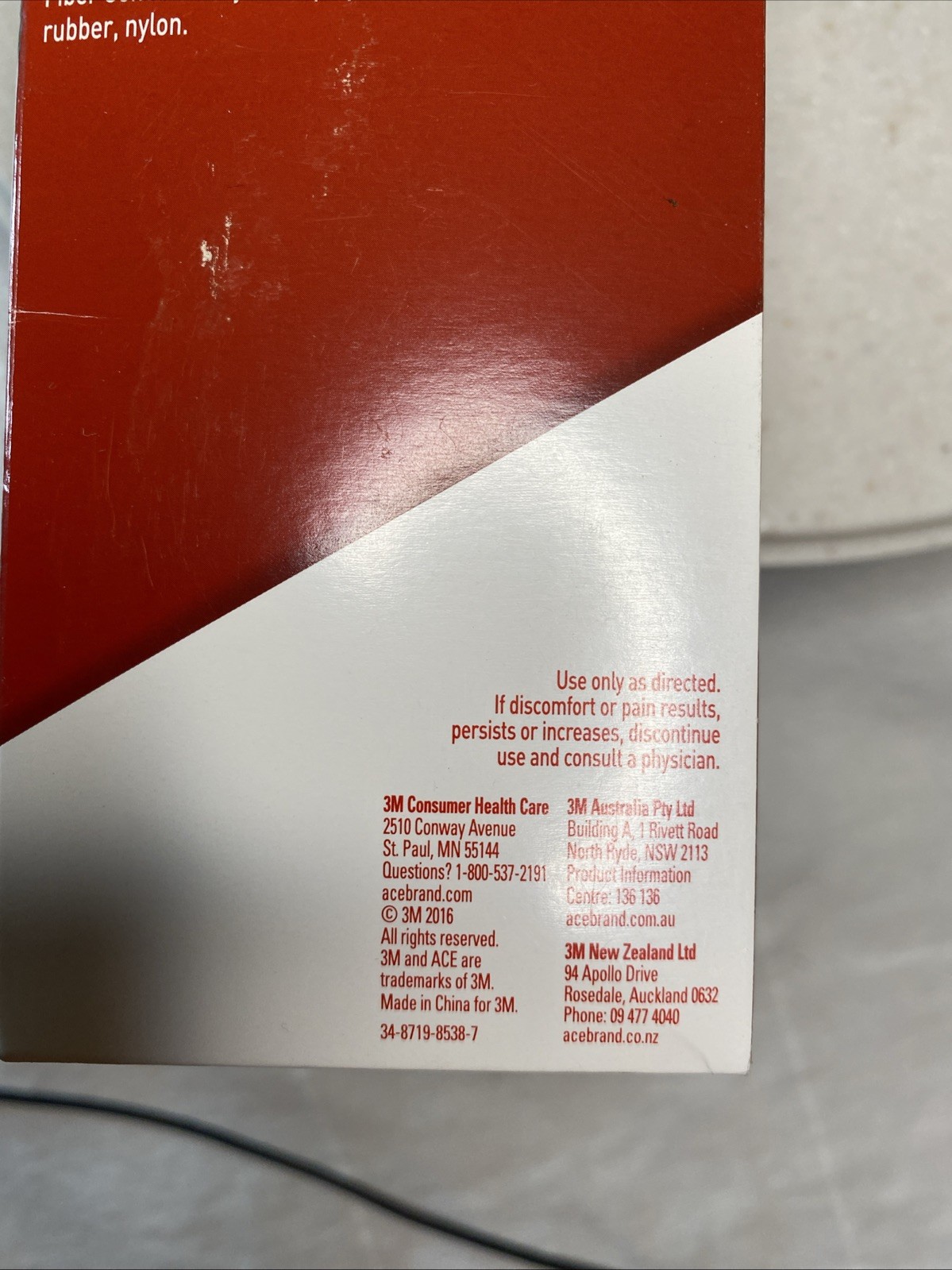 ACE 3M Wide Lumber Brace, Adjustable Size, Support Level 2, White