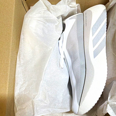 adidas Hyperboost Edge M Men's Running Low Top Lace-Up Sneaker White/Gray KK0288