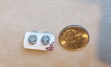 Certified Burma Grade A Jadeite Jade Icy Stud Earrings