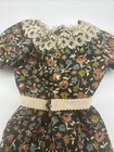 Marx Sindy Doll Black Flowered Dress with Lace 1978 Vintage — photo 4