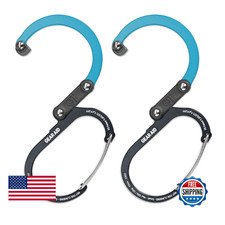 GEAR AID HEROCLIP Carabiner Clip and Hook Small for Purse, Stroller, and Backp