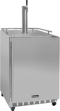 Kegerator 24" Wide Single Tap Stainless Steel Commercial Beer Dispenser HK38SSC-