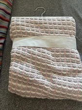 Pink And White Made Hatch Cotten Baby Blanket From Manhattan Kids