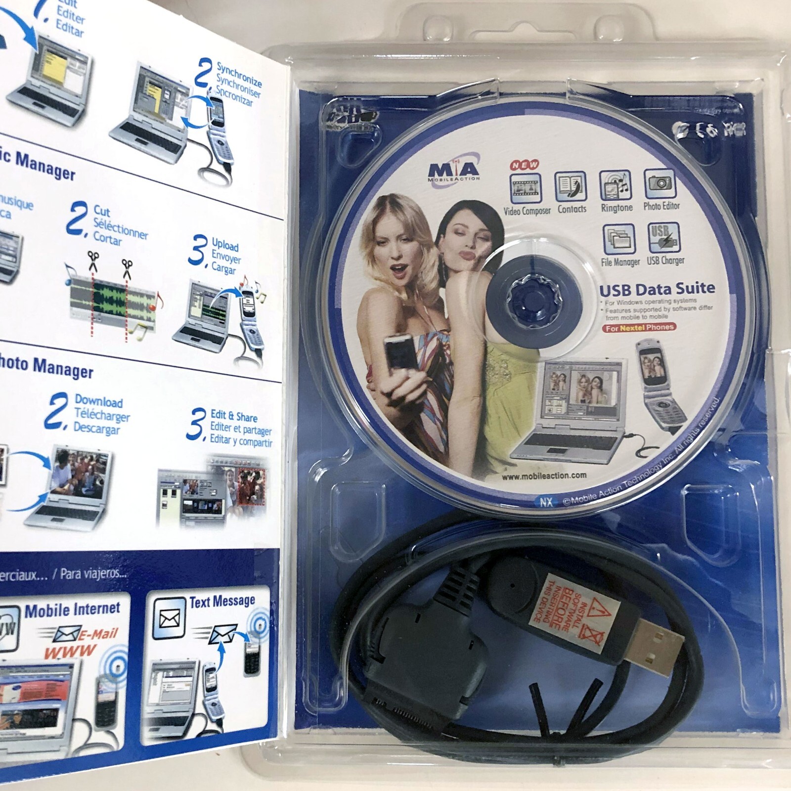 USB Data Software Kit for Motorola/Nextel i855/265/i730/i830/i560/i670  more.. | eBay