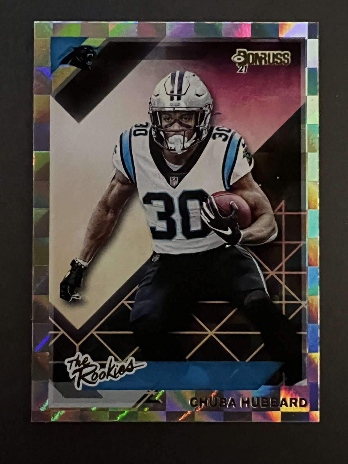 2021 Donruss Football Chuba Hubbard THE ROOKIES Carolina Panthers RB RC #TU-CHU