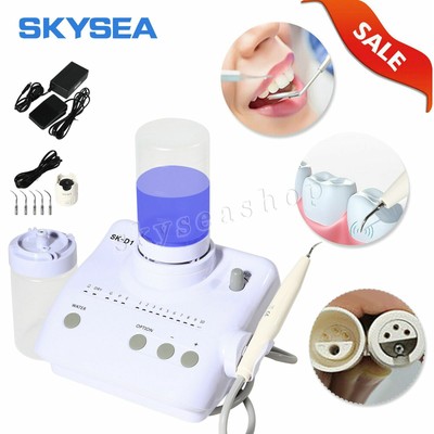 Dental Portable Ultrasonic Piezo Scaler +Handpiece +2 Bottles Fit DTE SATELEC OR