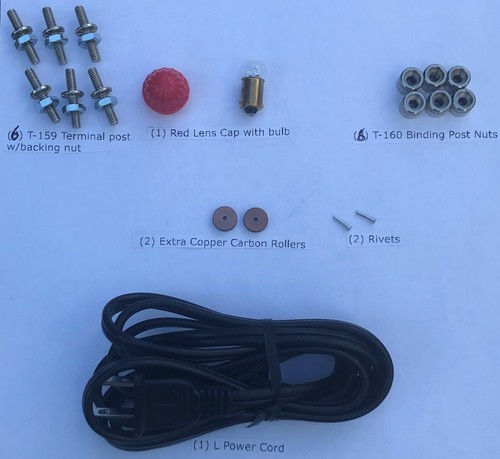 Kit De Reparación Para Transformadores Lionel ZW - Incluye Cables, Bombillas, Rodillos Y Más