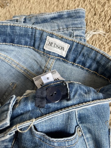 Hudson Denim Bike Shorts Knee Length Unisex Kids Bermuda size 4 - Picture 6 of 6