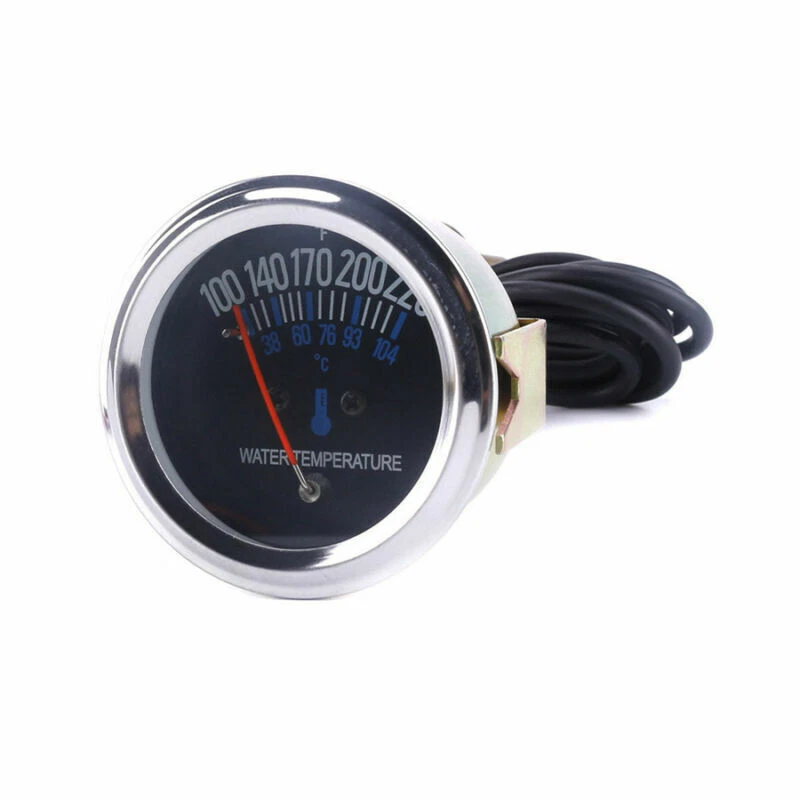 DC 12V Car  Metal Mechanical Water Temperature Guage with 5/8 UNF Threaded End — 第 3/4 张图片
