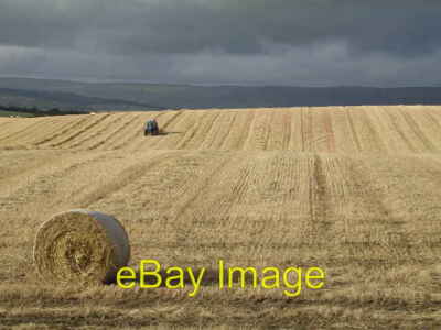 Photo 6x4 Harvest Time Auchinloch Making hay while the sun shines. Viewed c2005