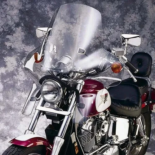 Carenado transparente para parabrisas NC Plexifairing 20,5 pulgadas Kawasaki Vulcan 750 86-06 Foto 2 de 4