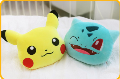 Pocket Monster Pikachu , Bulbasaur  Soft Face Cushion/Doll - 40 cm free shipping