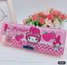 My Melody Sanrio Pencil Case School Essentials Organizer Container Kawaii