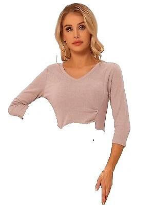 Allegra K Women's Solid Pattern Tops
