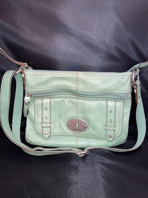 fossil green purse