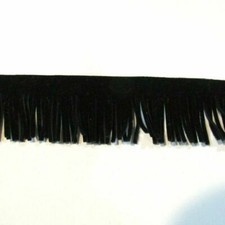 Per yard Black Faux Suede Fringe Western Craft Trim Wide 3 "/ 4" Yards U Choose