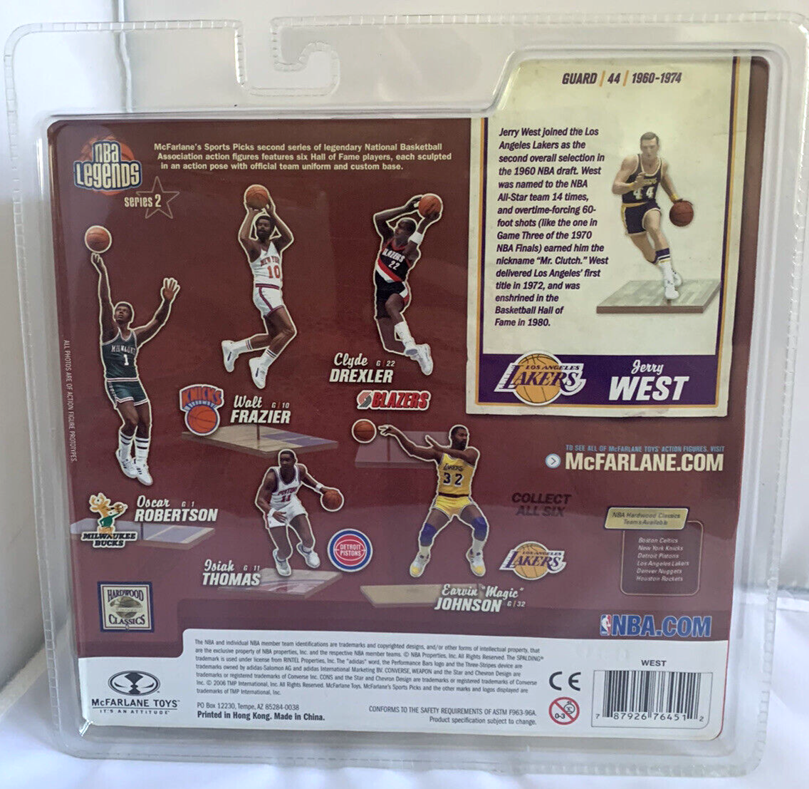 McFarlane Toys NBA Legends Series 2: LA Lakers Jerry West #44 2006