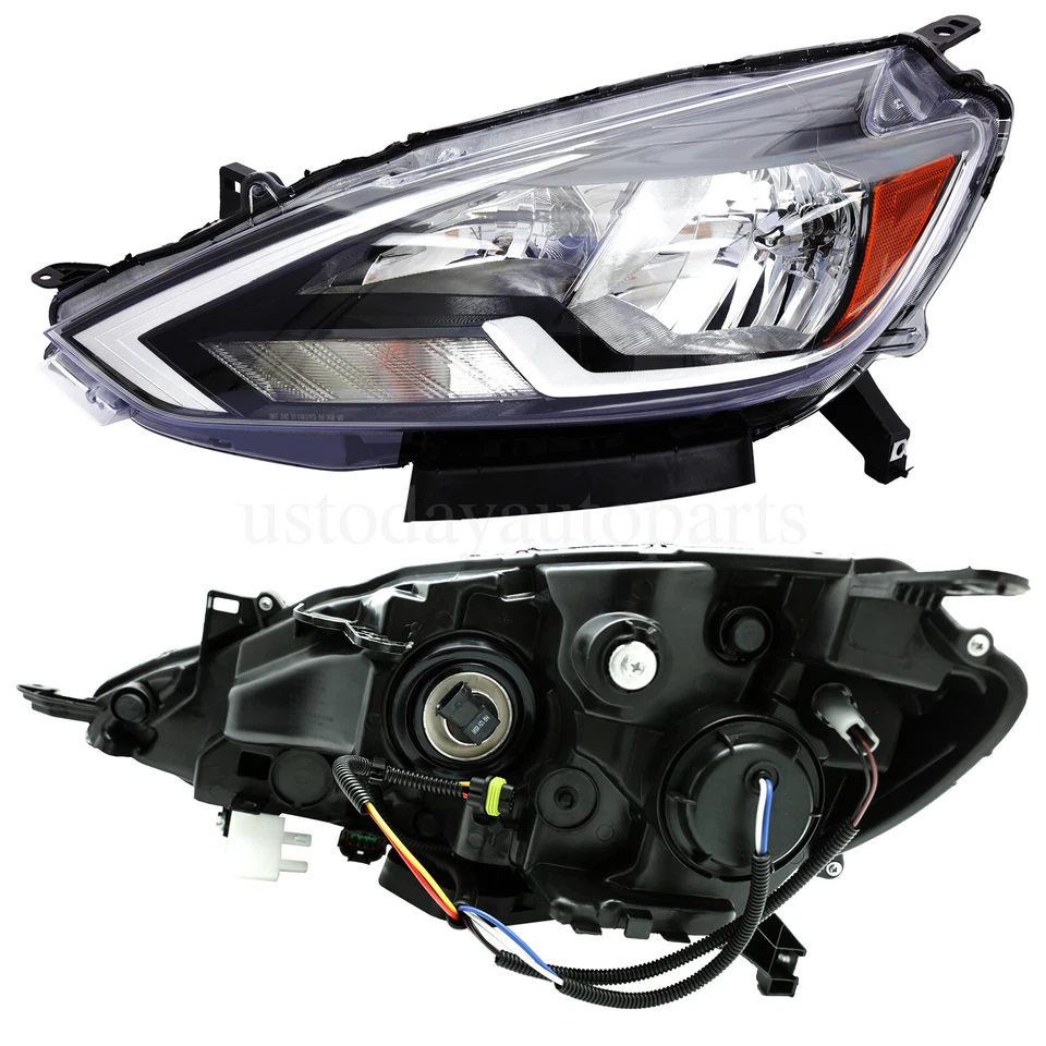 FOR 2016-2019 Nissan Sentra w/ Halogen Headlights Assembly - Image 4 of 4
