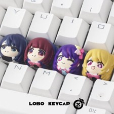 Anime OSHI NO KO Resin Keyboard Cap KeyCaps for Mechanical Keyboard Handmade