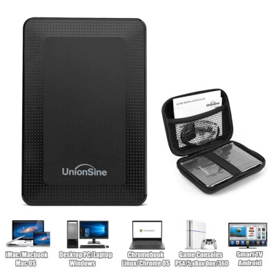 USB 3.0 High-speed Externe Festplatten 500GB 1TB 2TB Laptop PC PS4 Xbox Mac HDD