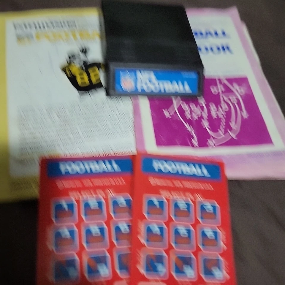NFL Football Intellivision Game Complete With Overlays and Manuals Tested - Image 3 of 3