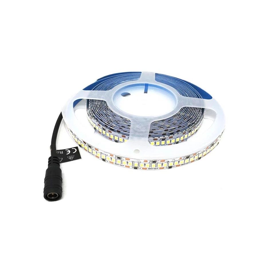 STRISCIA 600 LED LUCE CALDA 3000K BOBINA 5 METRI STRIP 2835 SMD - Immagine 3 di 3