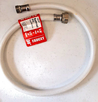 Watts Reinforced PVC 20'' Faucet Connector 3/8'' OD Inlet X 1/2'' FIP Outlet 30''