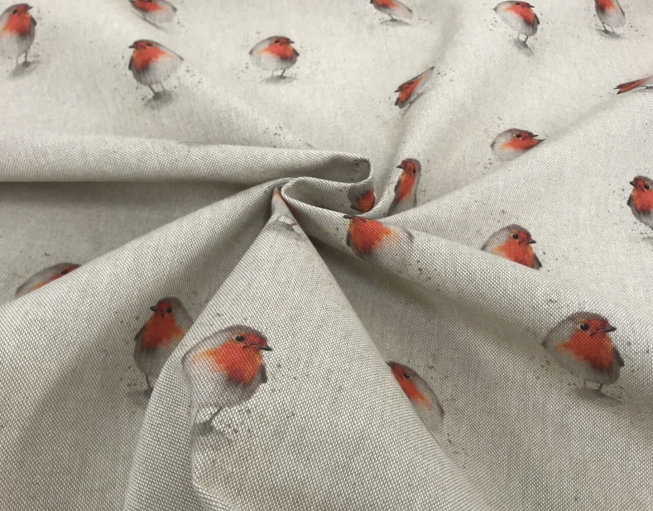 Robin Linen Look Fabric Cotton-Rich Allover Sold By Meter Canvas 54 ...