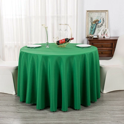 Manteles rectangulares de poliéster color liso boda fiesta banquete eventos decoración - Imagen 29 de 41