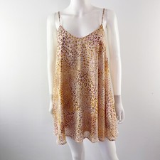 Show Me Your Mumu Circus Leopard Print Slip Dress Size S Sleeveless Party