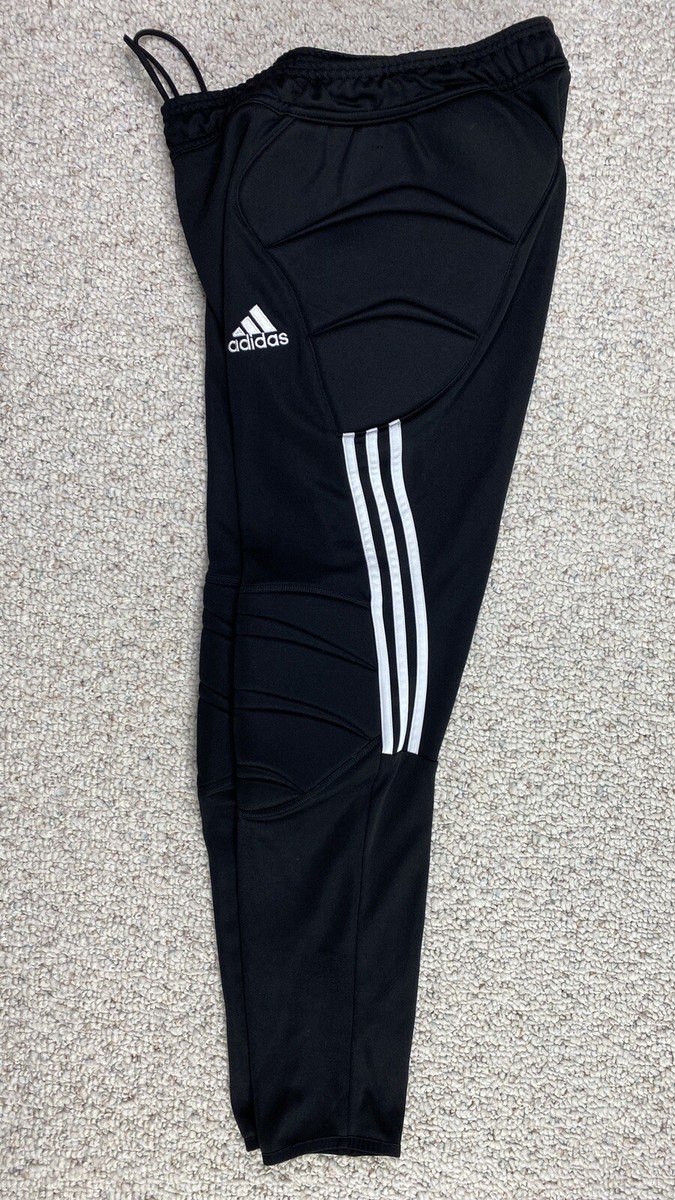Adidas Mens Football Pants sz M Black Hip Knee Padding Lightweight