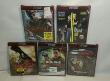   NEW Lot 5 HD DVD movies Beowuld 300,itialian job,Bourne Identity,Four Brothers