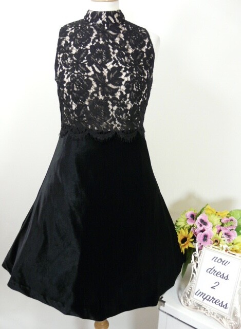 スーツ・フォーマル・ドレス Seem flower lace dress (Black) Mame Kurogouchi：Acetate Polyester Floral Lace-Collar