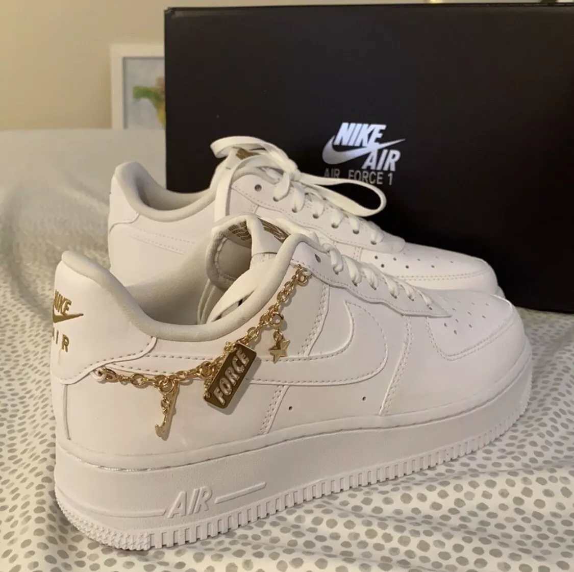 Montgomery Overwinnen bod Size 7.5 - Nike Air Force 1 Sage Low Triple White W | eBay