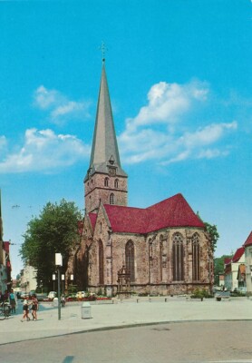Old postcard Herford New Market 1975 used postcard hsp1517b