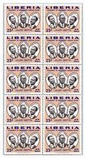 Liberia Vintage 1959 Airmail Scottt # C123 WHOLESALE LOT of 10 Mint Never Hinged