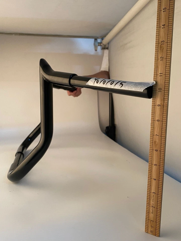 Black Chrome 10" 12" 14" For Harley Street Electra Glide Meathook Bars Handlebar - Image 2 of 4