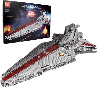 Mould King 21005 Republic Attack Cruiser Star Spaceship Building Block UCS MOC
