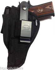 Gun Holster fits Ruger SR 1911 w/ 5" barrel Pro-Tech Outdoors Black Nylon OWB