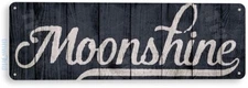 TIN SIGN Moonshine Beer Liquor Whiskey Bourbon Rustic Metal Decor B783