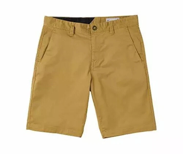 Volcom Frickin Chino Short Dark Khaki Size 28 Men’s New With Tags