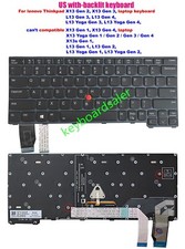 US Backlit Keyboard For Lenovo Thinkpad X13 Gen 2 Gen 3 L13 Gen 3 L13 Yoga Gen 4