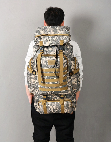 80L Men Women Backpacks Camouflage Outdoor Bags Fanny Pack Waterproof bag - Picture 11 of 17