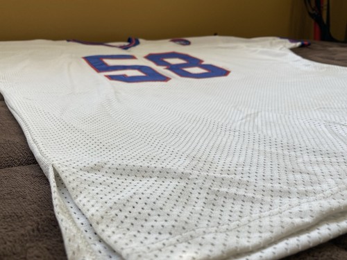 Camiseta Carl Banks Giants 60 1986 Mitchell & Ness Throwbacks NFL cosida de colección - Imagen 9 de 23
