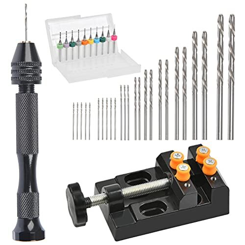 DODUOS 37 PCS Set Mini Trapano a Mano: Precisione per Modellismo Fai-da-Te