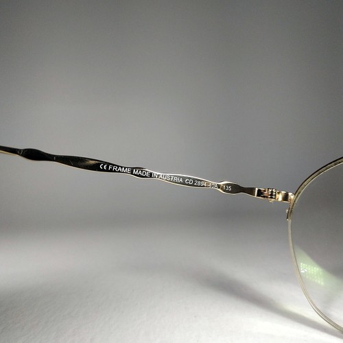 CHRISTIAN DIOR © CD 2894 Gold Plated Eyewear. Vintage Frame. Made in Austria - Picture 11 of 14